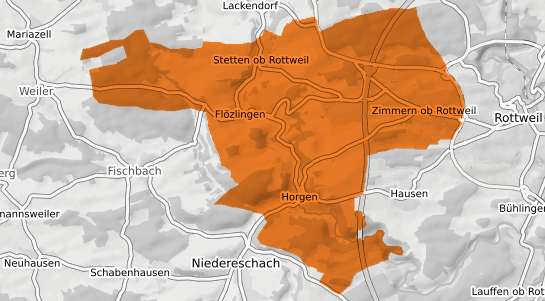 Mietspiegelkarte Zimmern ob Rottweil